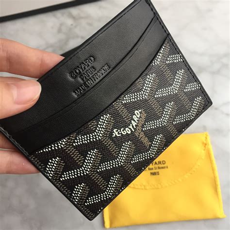 goyard card holdsr|Goyard card holder inside.